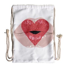 Lips -16 Drawstring Bag (large) by SychEva