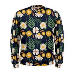 Flower Grey Pattern Floral Men s Sweatshirt