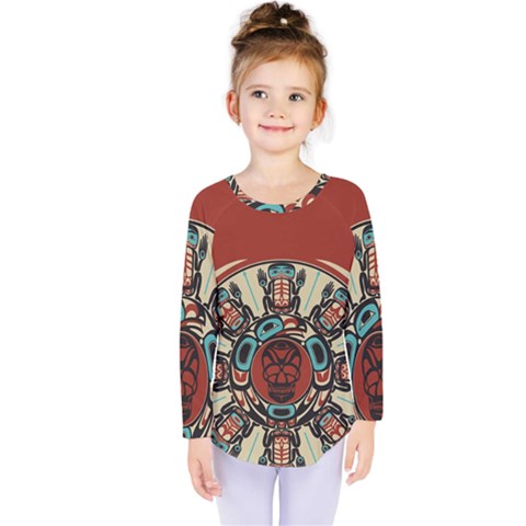 Skull Grateful Dead Phone Gratefuldead Kids  Long Sleeve T-shirt by Sarkoni