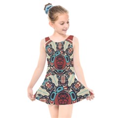 Skull Grateful Dead Phone Gratefuldead Kids  Skater Dress Swimsuit by Sarkoni