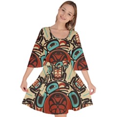 Skull Grateful Dead Phone Gratefuldead Velour Kimono Dress