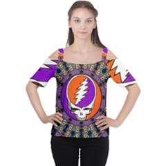 Gratefuldead Grateful Dead Pattern Cutout Shoulder T-Shirt