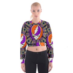 Gratefuldead Grateful Dead Pattern Cropped Sweatshirt