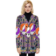 Gratefuldead Grateful Dead Pattern Button Up Hooded Coat 