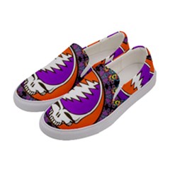 Gratefuldead Grateful Dead Pattern Women s Canvas Slip Ons