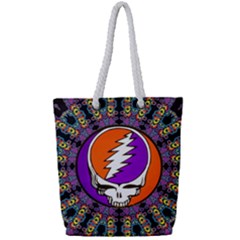 Gratefuldead Grateful Dead Pattern Full Print Rope Handle Tote (Small)