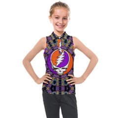 Gratefuldead Grateful Dead Pattern Kids  Sleeveless Polo T-Shirt