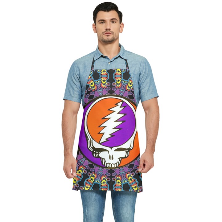 Gratefuldead Grateful Dead Pattern Kitchen Apron