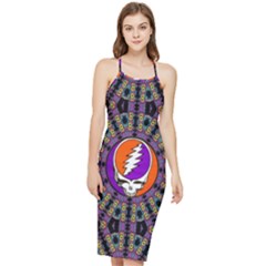 Gratefuldead Grateful Dead Pattern Bodycon Cross Back Summer Dress