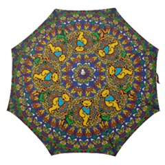 Grateful Dead Pattern Straight Umbrellas by Sarkoni