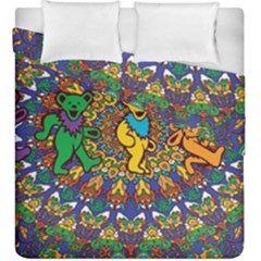 Grateful Dead Pattern Duvet Cover Double Side (king Size) by Sarkoni