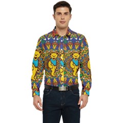 Grateful Dead Pattern Men s Long Sleeve  Shirt by Sarkoni