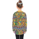 Grateful Dead Pattern Kids  Double Breasted Button Coat View2