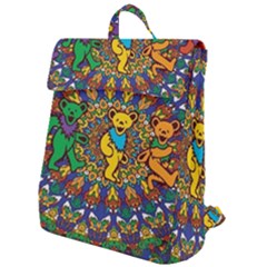 Grateful Dead Pattern Flap Top Backpack