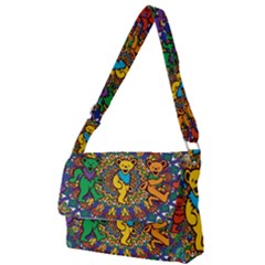 Grateful Dead Pattern Full Print Messenger Bag (S)