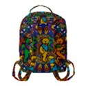 Grateful Dead Pattern Flap Pocket Backpack (Small) View3