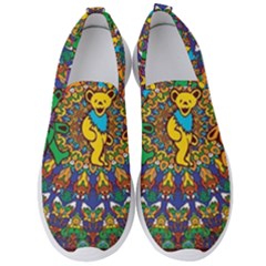 Grateful Dead Pattern Men s Slip On Sneakers