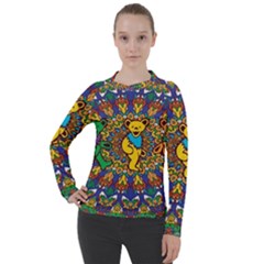 Grateful Dead Pattern Women s Pique Long Sleeve T-Shirt