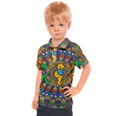 Grateful Dead Pattern Kids  Polo T-Shirt