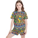 Grateful Dead Pattern Kids  T-Shirt And Sports Shorts Set View1