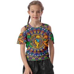 Grateful Dead Pattern Kids  Butterfly Cutout T-Shirt