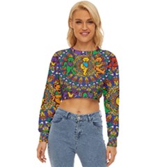 Grateful Dead Pattern Lightweight Long Sleeve Sweatshirt