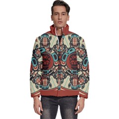 Grateful-dead-pacific-northwest-cover Men s Puffer Bubble Jacket Coat by Sarkoni