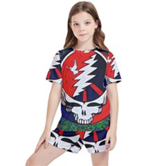 Grateful Dead - Kids  T-shirt And Sports Shorts Set by Sarkoni