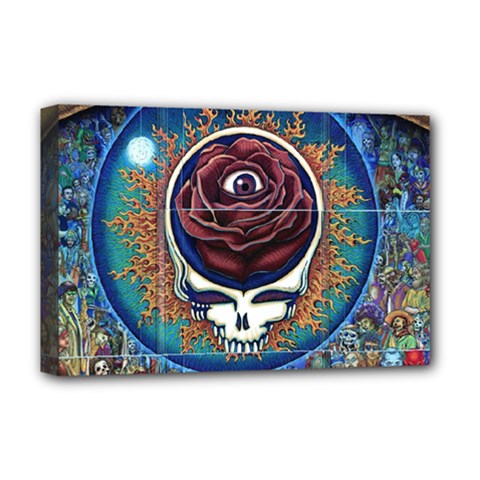 Grateful-dead-ahead-of-their-time Deluxe Canvas 18  X 12  (stretched)