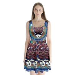 Grateful-dead-ahead-of-their-time Split Back Mini Dress 