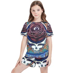 Grateful-dead-ahead-of-their-time Kids  T-shirt And Sports Shorts Set by Sarkoni