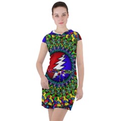 Grateful Dead Drawstring Hooded Dress