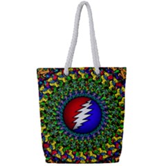 Grateful Dead Full Print Rope Handle Tote (Small)