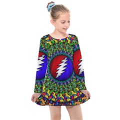 Grateful Dead Kids  Long Sleeve Dress