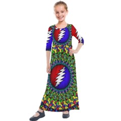 Grateful Dead Kids  Quarter Sleeve Maxi Dress