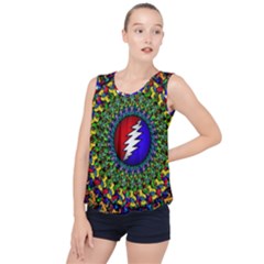 Grateful Dead Bubble Hem Chiffon Tank Top