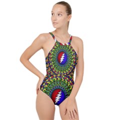 Grateful Dead High Neck One Piece Swimsuit