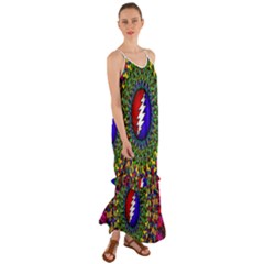 Grateful Dead Cami Maxi Ruffle Chiffon Dress