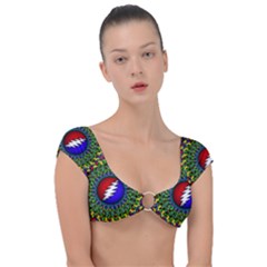 Grateful Dead Cap Sleeve Ring Bikini Top by Sarkoni