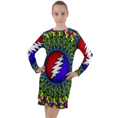 Grateful Dead Long Sleeve Hoodie Dress