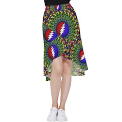 Grateful Dead Frill Hi Low Chiffon Skirt