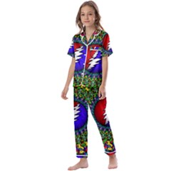 Grateful Dead Kids  Satin Short Sleeve Pajamas Set