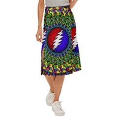 Grateful Dead Midi Panel Skirt