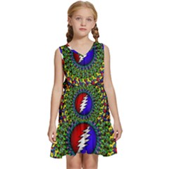 Grateful Dead Kids  Sleeveless Tiered Mini Dress