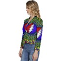 Grateful Dead Women s Long Sleeve Revers Collar Cropped Jacket View2