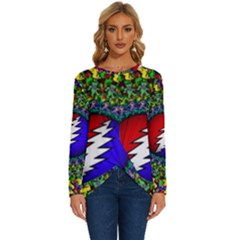 Grateful Dead Long Sleeve Crew Neck Pullover Top