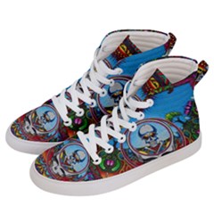 Grateful Dead Wallpapers Men s Hi-top Skate Sneakers by Sarkoni