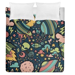 Alien Rocket Space Aesthetic Duvet Cover Double Side (queen Size)