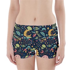 Alien Rocket Space Aesthetic Boyleg Bikini Wrap Bottoms