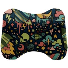 Alien Rocket Space Aesthetic Head Support Cushion